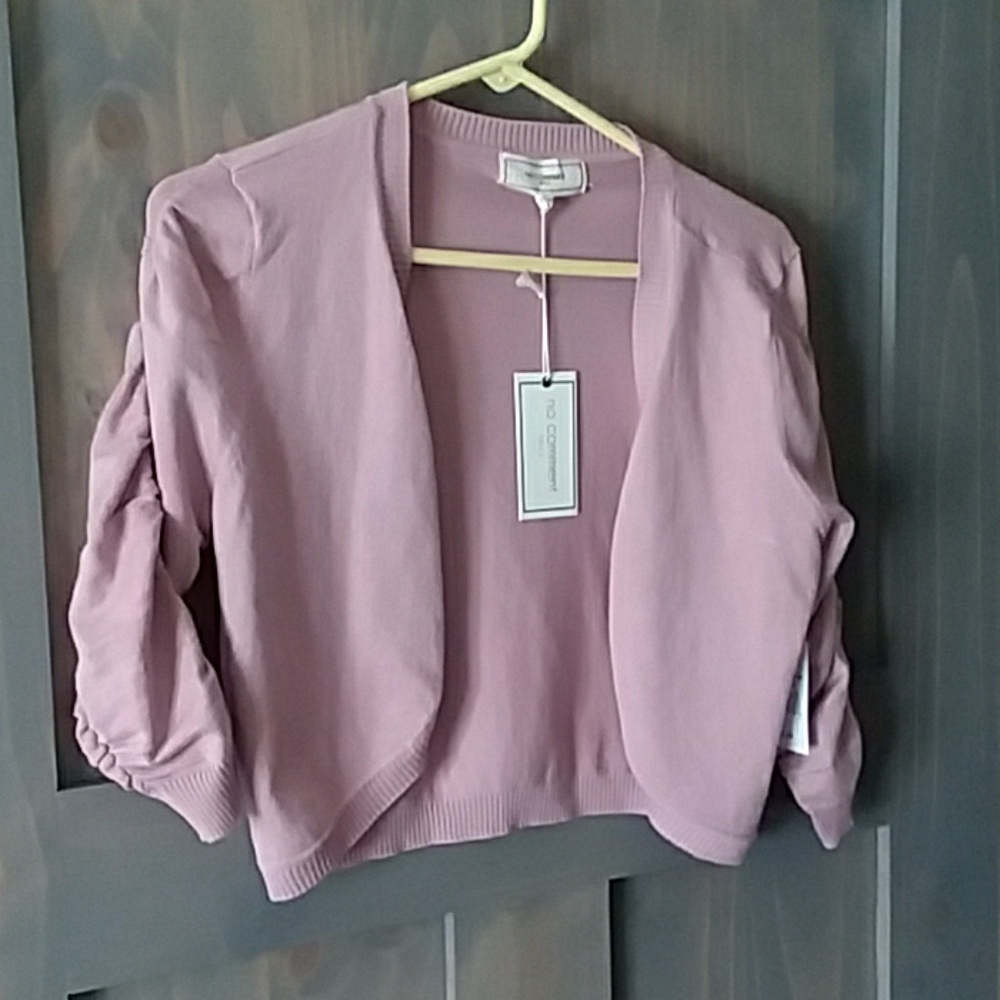 Cropped Open Sweater